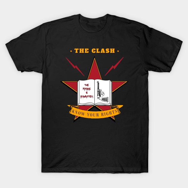 The Clash - Know Your Rights // Full Colour Original Fan Art Design T-Shirt by Liamlefr